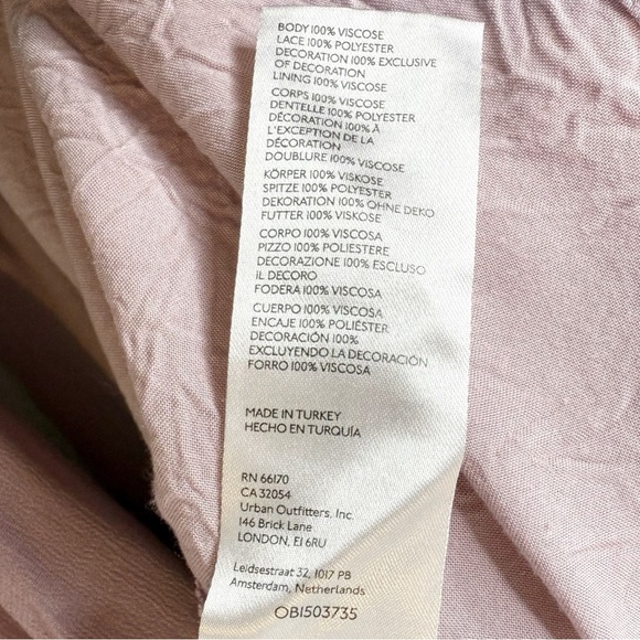 Anthropologie Lilac Embroidered Lace Tunic Women’s Ethereal Bohemian Dress Sz S - Picture 9 of 13